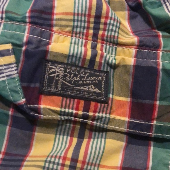 Polo Ralph Lauren Plaid Swim Trunks XL - Picture 4 of 4